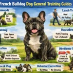 French Bulldog calmly learning basic training commands indoors with an owner using positive reinforcement