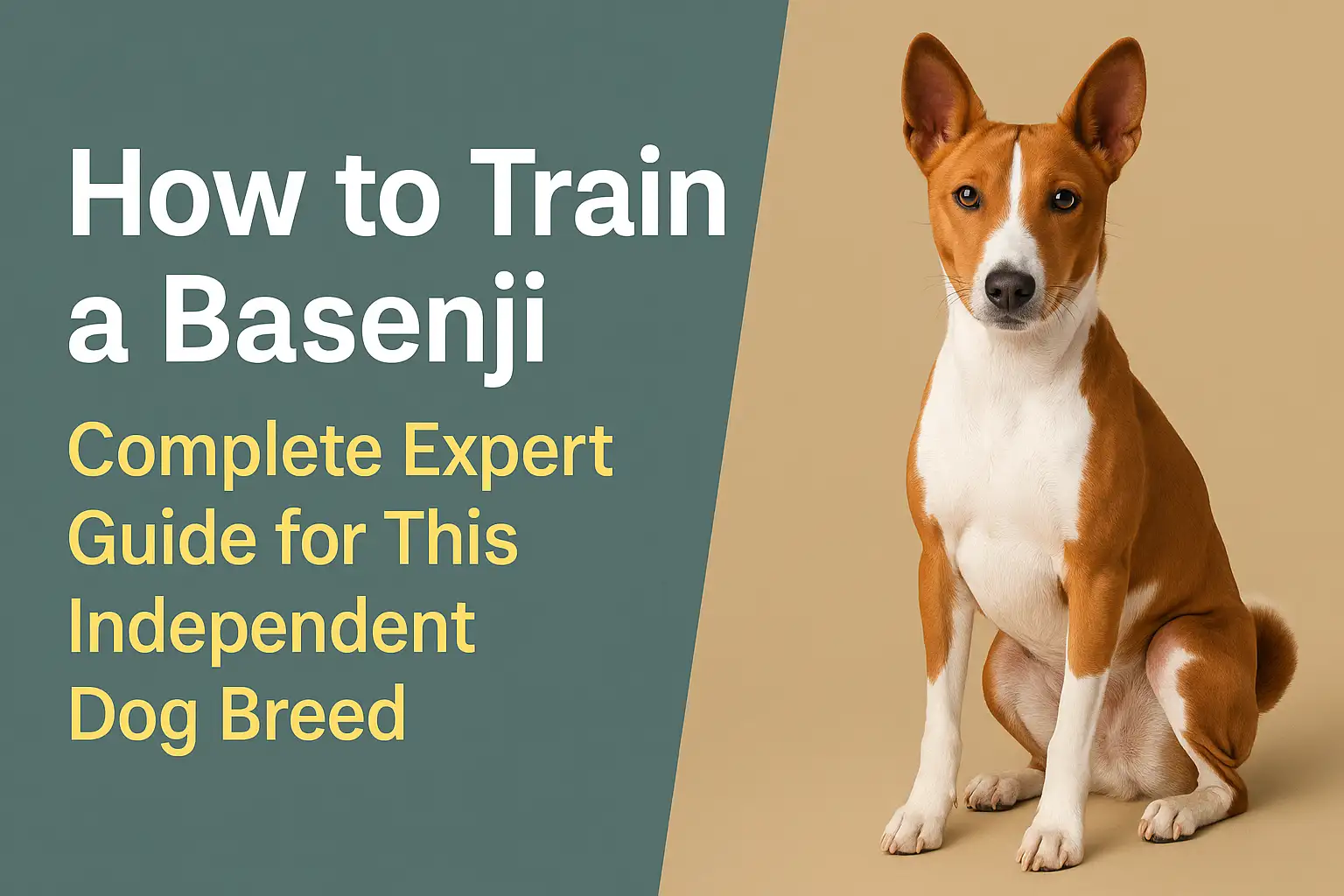 How to train a Basenji using recall, leash, crate, and behavior training methods