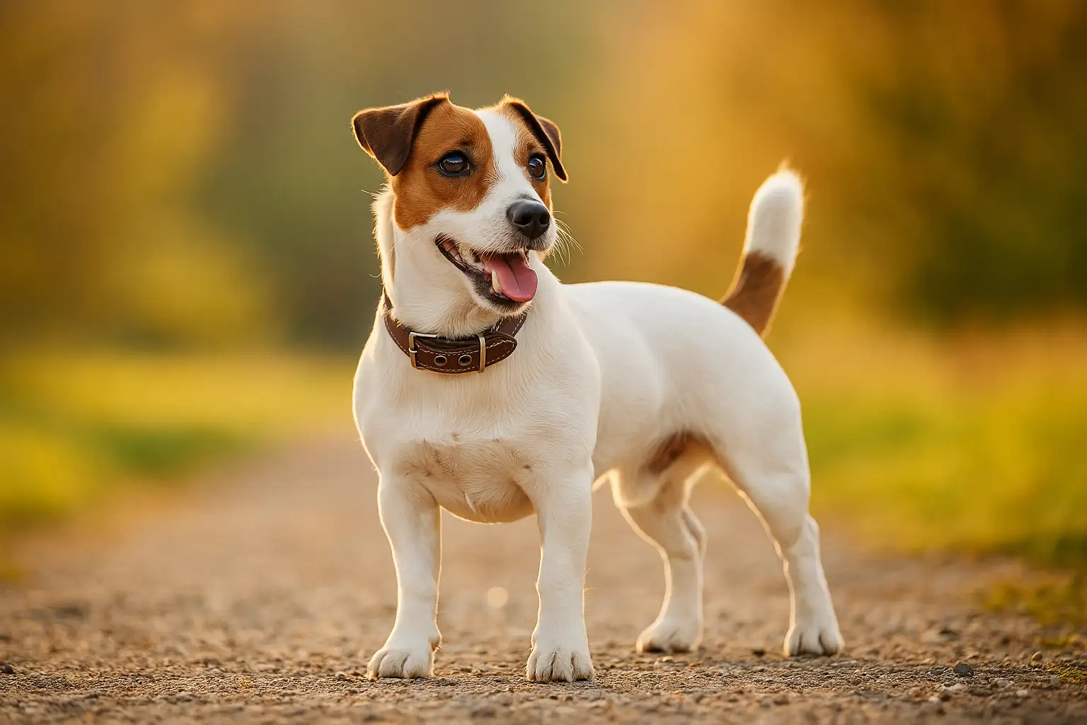 Jack Russell Terrier standing outdoors for a cost of ownership guide covering price, monthly expenses, and lifetime care costs