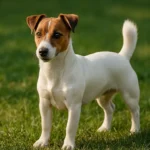 Jack Russell Terrier learning obedience training during a calm training session