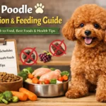 toy poodle feeding chart by weight and age showing daily food amount