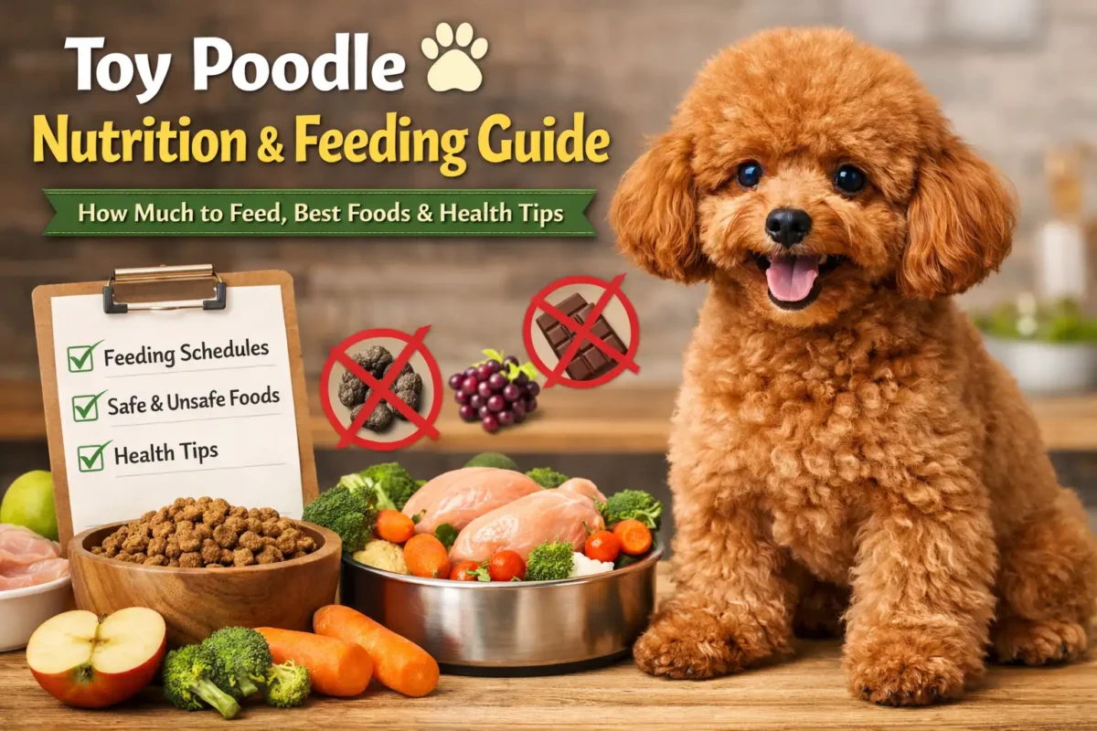 toy poodle feeding chart by weight and age showing daily food amount