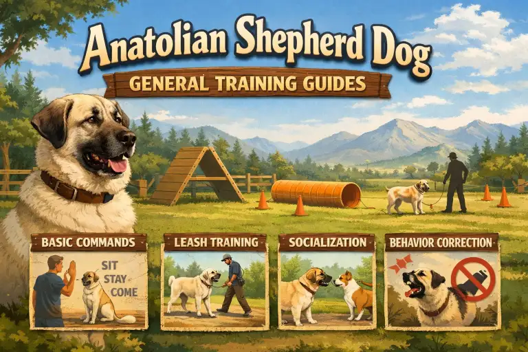 Anatolian Shepherd Dog general training guides for obedience, behavior, and working instincts