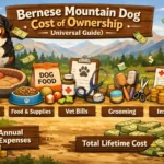 Bernese Mountain Dog cost of ownership including first-year, annual, monthly, insurance, and lifetime expenses