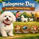 Bolognese dog practicing obedience training with positive reinforcement