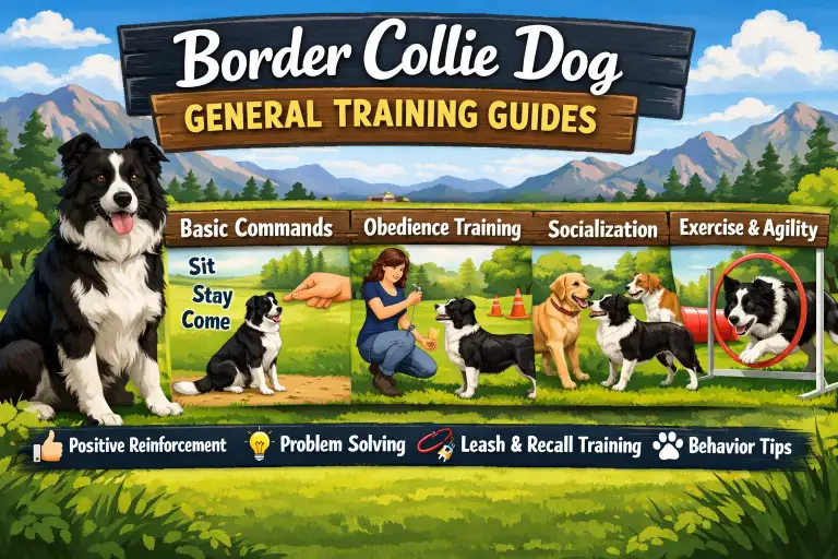 Border Collie practicing obedience training with focused attention during a structured training session