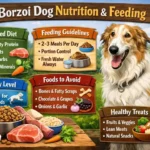 Proper feeding and nutrition plan for a Borzoi dog