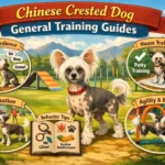 Chinese Crested dog training session showing a calm small dog learning obedience indoors