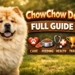 Chow Chow with thick fluffy coat and lion-like appearance standing confidently