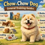 Chow Chow practicing leash training with owner, showing calm and independent nature