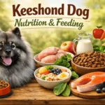 Shar-Pei dog eating carefully measured food to support skin health and digestion