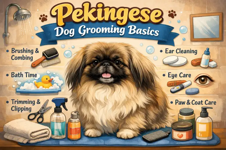 Pekingese Grooming Guide: Coat Care, Shedding, Bathing & Hygiene