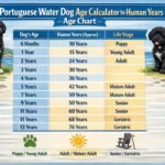 Portuguese Water Dog Age Calculator to Human Years Age Chart