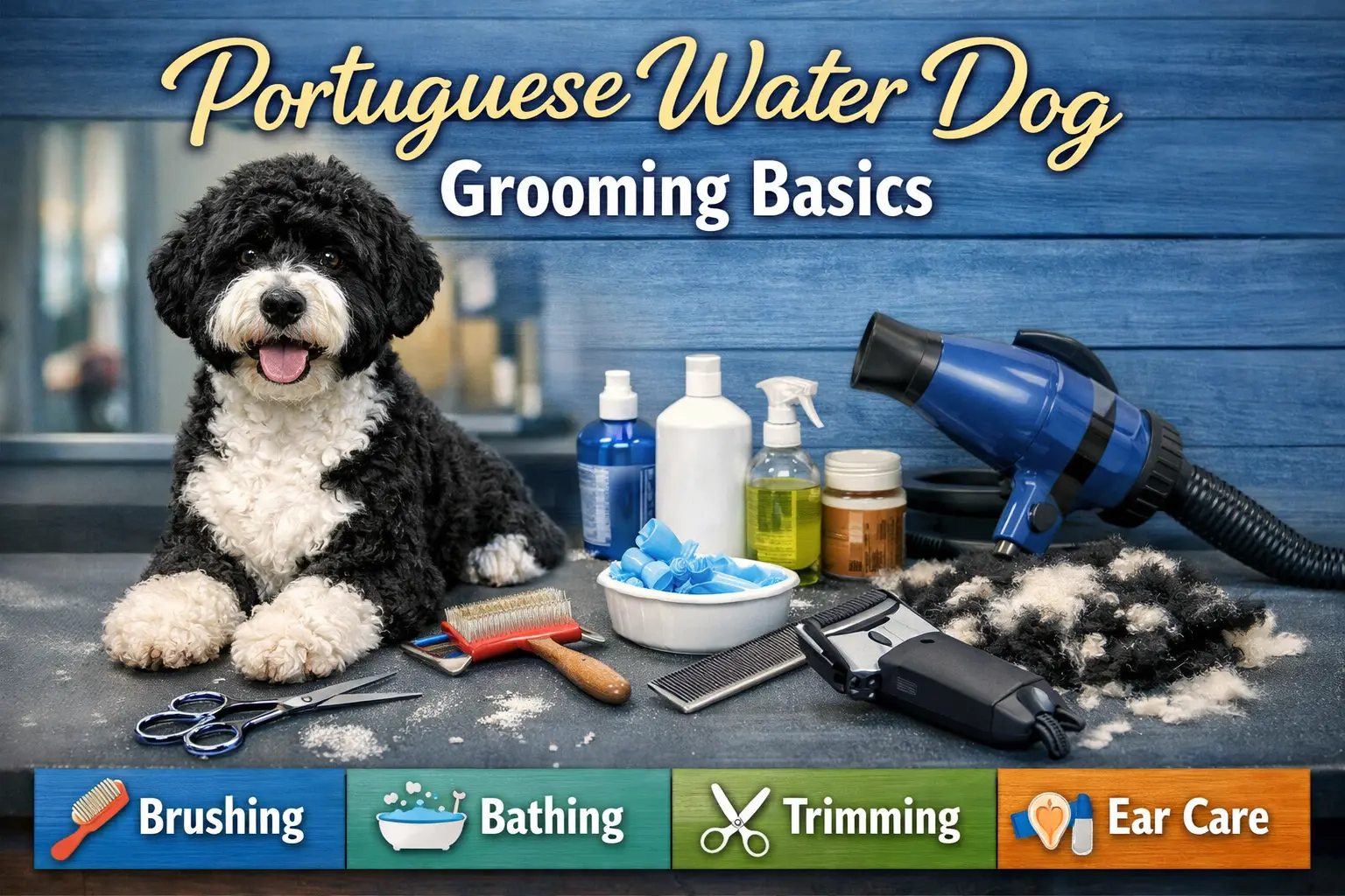 Portuguese Water Dog Grooming Basics