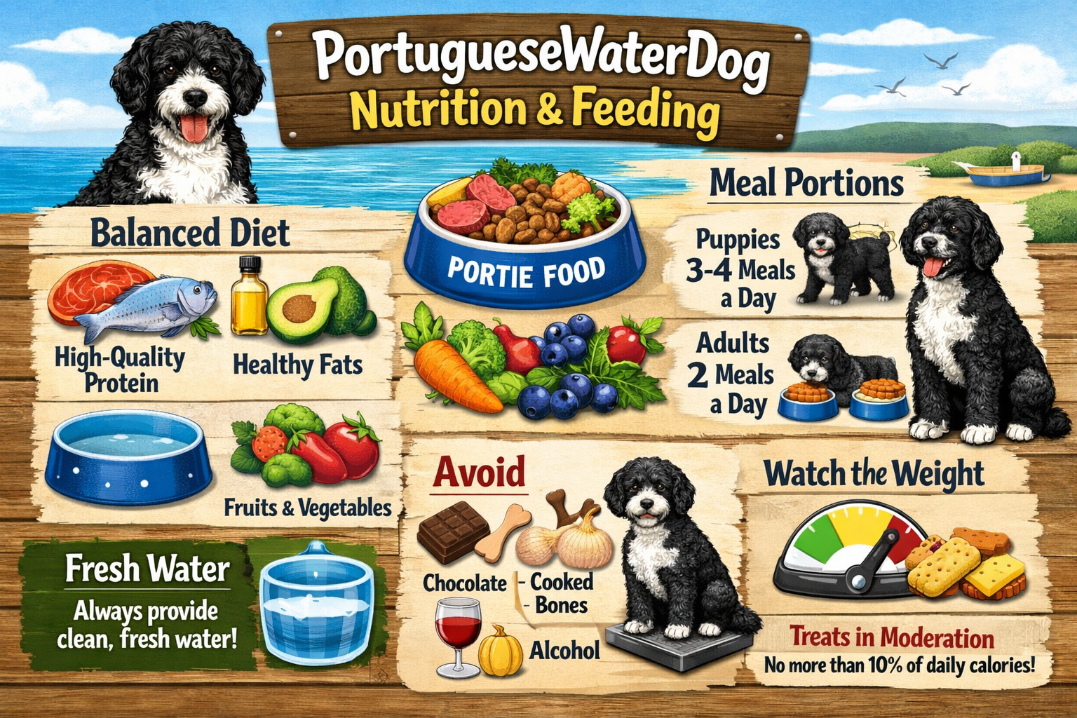 Portuguese Water Dog Nutrition and Feeding Guide