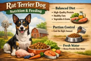 Rat Terrier dog food and feeding guide with portions, safe foods, and nutrition tips
