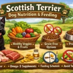Scottish Terrier dog nutrition and feeding guide covering best food, meal portions, diet tips, and healthy weight management