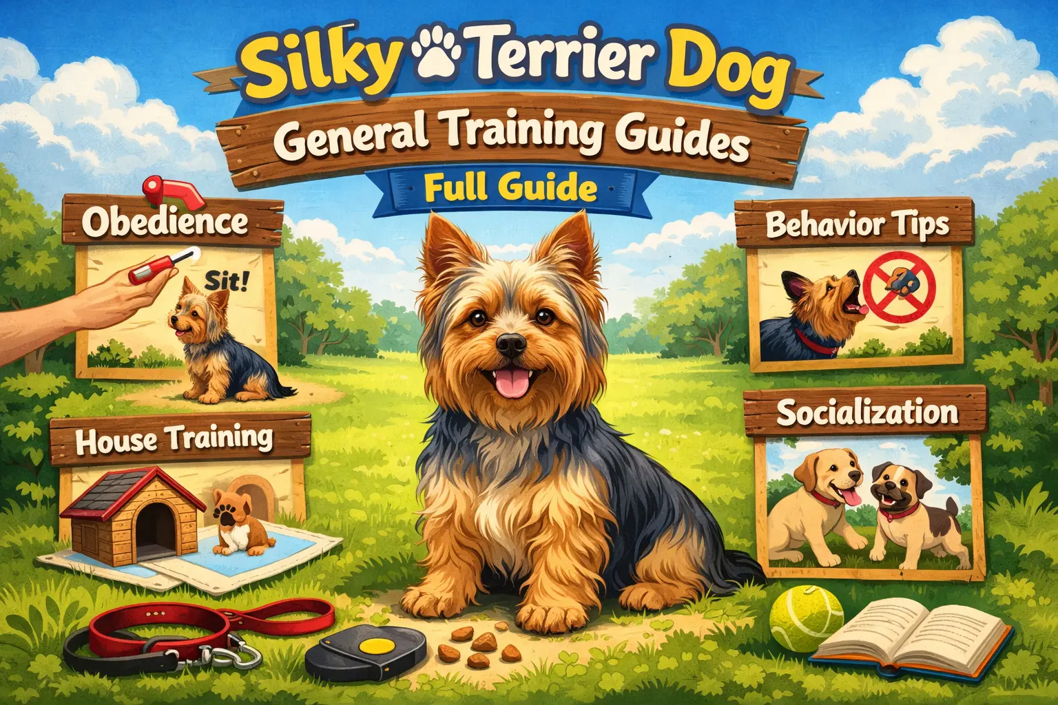 Learn effective Silky Terrier training methods for obedience, barking, house training, socialization, and behavior problems with simple step-by-step tips.