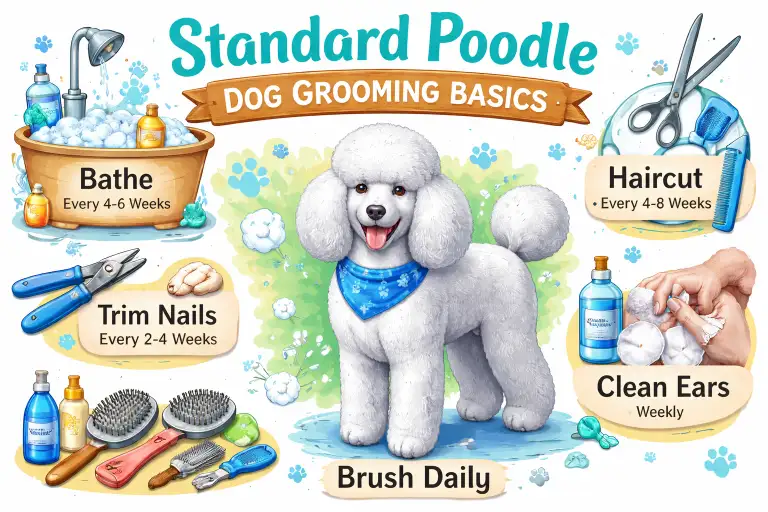 Standard Poodle Dog Grooming Basics