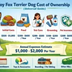 Toy Fox Terrier cost and price guide showing ownership expenses for a small Toy Fox Terrier dog
