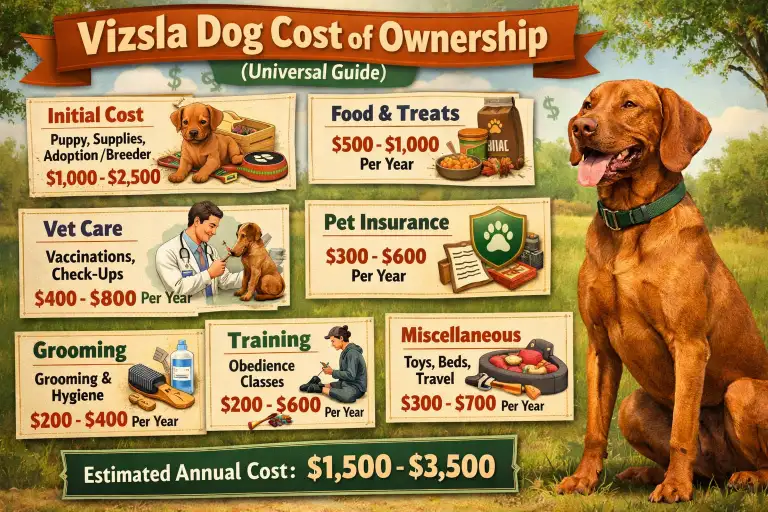 Vizsla Dog Cost of Ownership Universal Guide