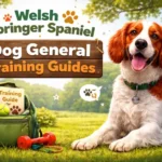 Welsh Springer Spaniel practicing recall training outdoors, showing focus, intelligence, and high energy