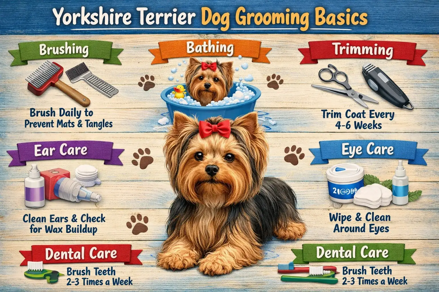 Yorkshire Terrier Grooming Guide: How to Groom a Yorkie at Home