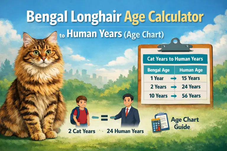 Bengal Longhair Age Calculator to Human Years (Age Chart)