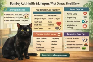 “Bombay cat receiving a veterinary health check”