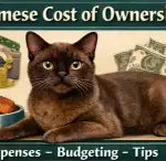 Alt text: Burmese cat cost of ownership including food, grooming, and veterinary expenses