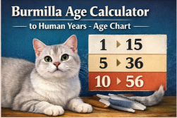 Burmilla Cat Age Calculator to Human Years With Simple Chart