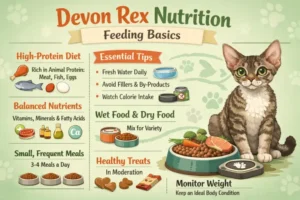Devon Rex cat diet and nutrition guide with healthy feeding recommendations