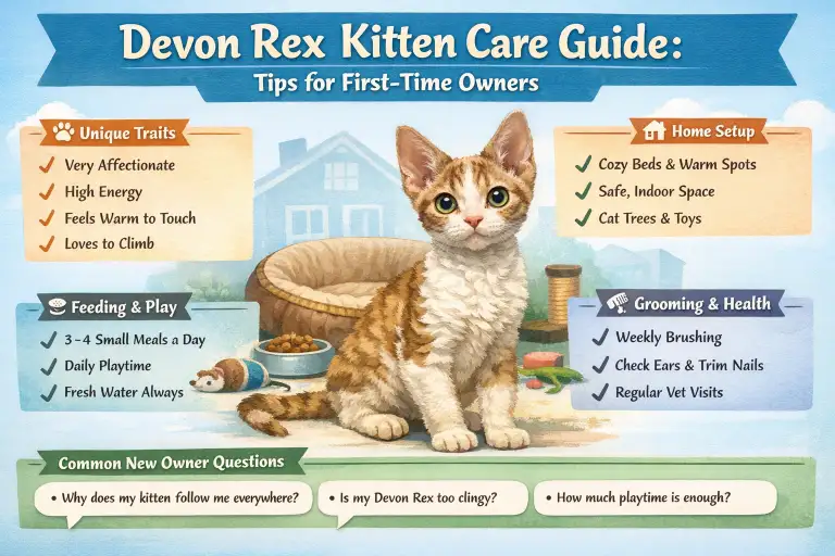 Devon Rex Kitten Care Guide for Growth and Early Health