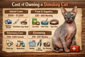 Donskoy cat cost of ownership including food, grooming, and veterinary expenses