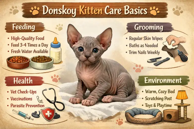 Donskoy Kitten Care Guide for Growth and Early Health