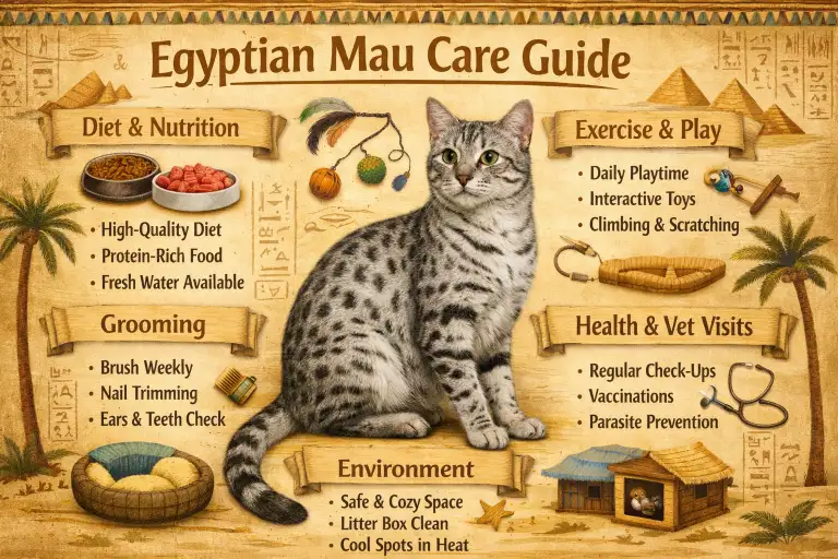 Egyptian Mau Cat Care Guide for Daily Needs and Healthy Living