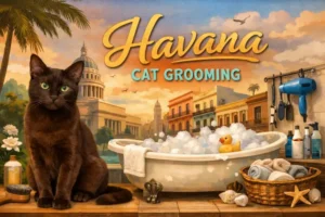 Havana cat grooming basics including brushing, coat care, and hygiene