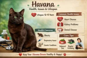 Havana cat health issues and lifespan overview with wellness focus