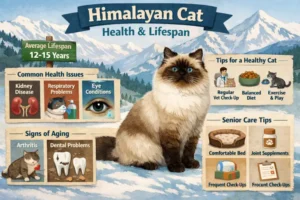 Himalayan cat health issues and lifespan overview with wellness focus