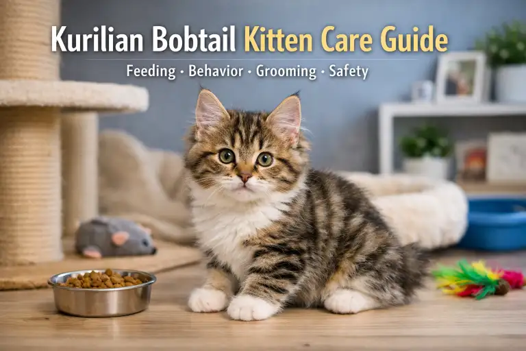 Kurilian Bobtail Kitten Care Guide: Feeding, Behavior, Grooming & Safety