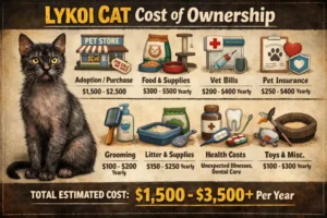 Lykoi cat cost of ownership including food, grooming, and veterinary expenses