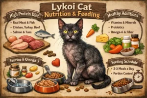 Lykoi cat diet and nutrition guide with healthy feeding recommendations