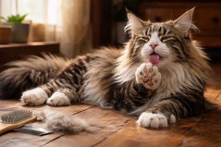 Maine Coon Polydactyl Cat Grooming Basics for Coat Care