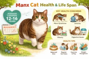 Manx cat health issues and lifespan overview with wellness focus