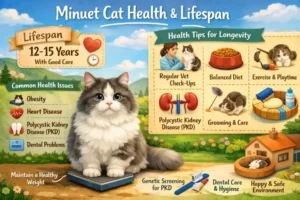 Minuet cat health issues and lifespan overview with wellness focus