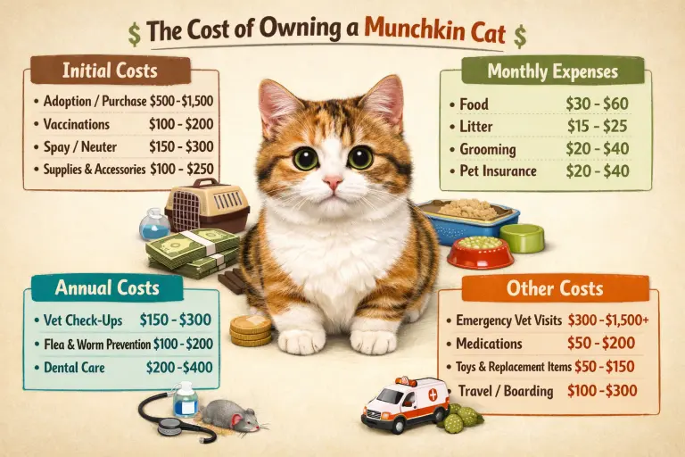 Munchkin Cat Cost of Ownership and Lifetime Expenses