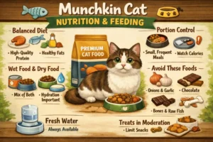 Munchkin cat diet and nutrition guide with healthy feeding recommendations