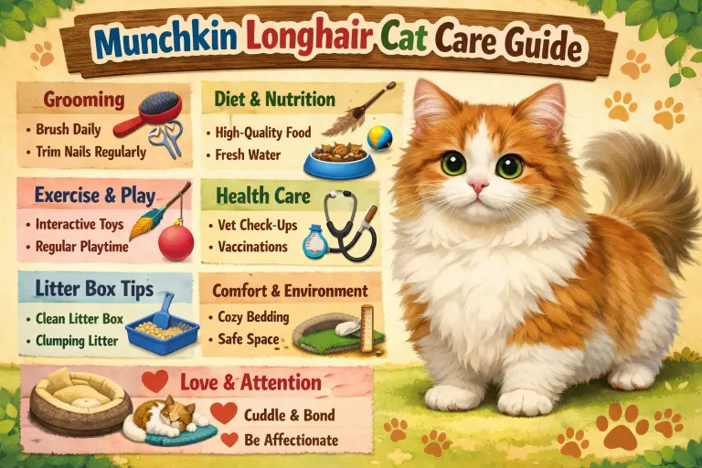 Munchkin Longhair Cat Care Guide for Daily Needs
