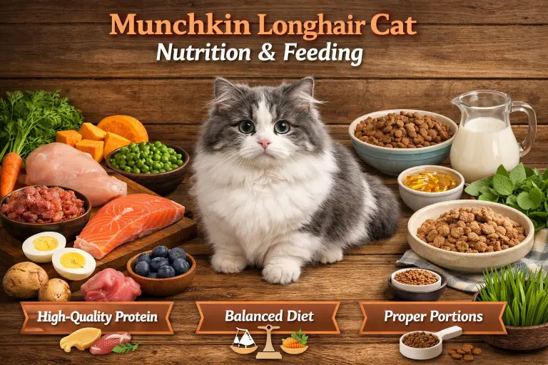 Munchkin Longhair Cat Diet, Nutrition and Feeding Guide