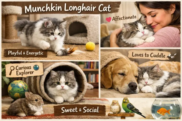 Munchkin Longhair Cat Personality and Behavior Explained
